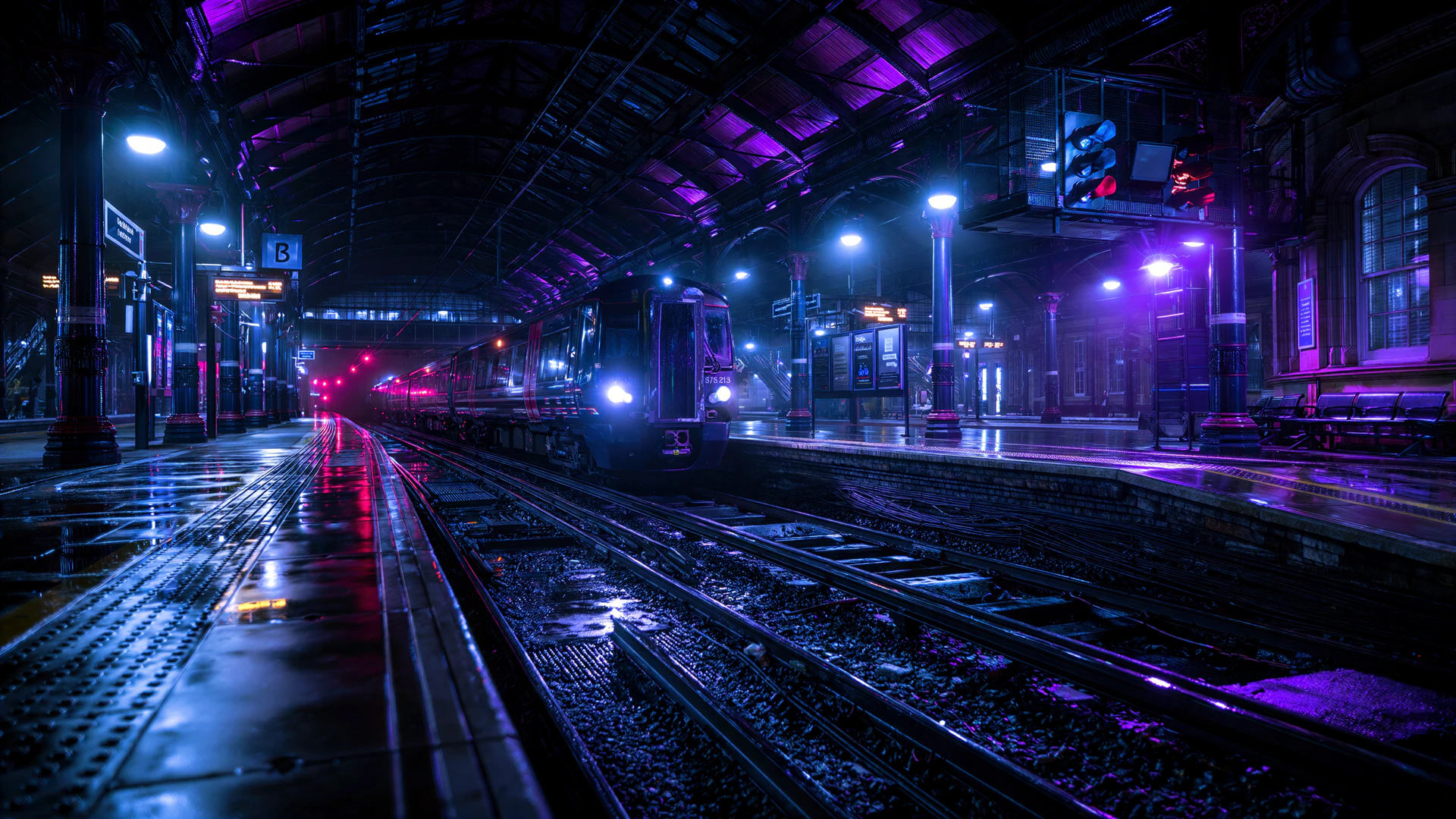 The last train waiting at Glassmere Central