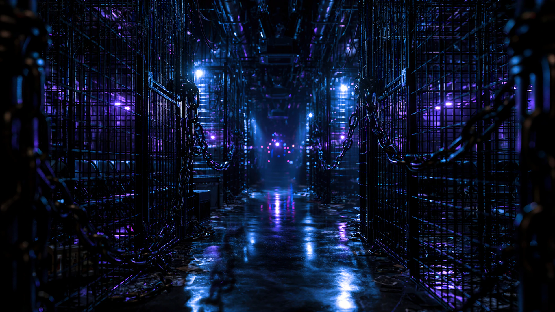 The Lattice arena passage after the house lights rise